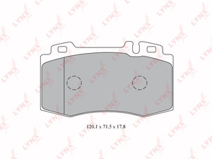 Изображение 2, BD5327 Колодки тормозные MERCEDES E (W212) передние (4шт.) LYNX