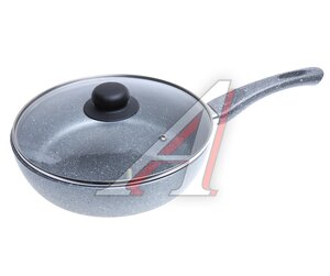 Изображение 1, 21198358 Сотейник Stone Pan диаметр 240мм стеклянная крышка ST-021 SCOVO