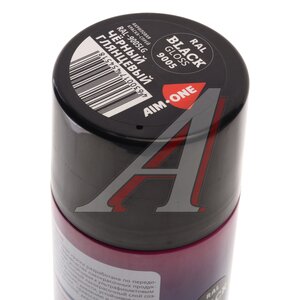Изображение 3, RAL-9005LG Краска RAL-9005LG черный глянец акриловая аэрозоль 600мл AIM-ONE