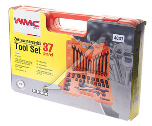 Изображение 3, WMC-4037 Набор инструментов 37 предметов слесарно-монтажный 1/2" DR WMC TOOLS