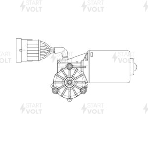 Изображение 3, VWF1302 Мотор-редуктор стеклоочистителя МАЗ 6312, 5340 STARTVOLT