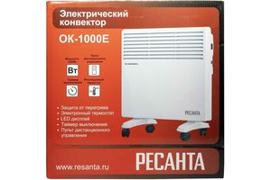 Изображение 11, 67/4/12 Конвектор 1кВт 50Гц 220-230В LED-дисплей РЕСАНТА