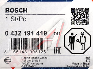 Изображение 5, 0432191419 Форсунка MAN TGA дв.D2866 топливная BOSCH