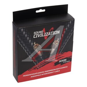 Изображение 3, SCV25 Кабель RCA 2х2 5м KICX