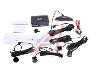 Изображение 1, A78012S Парктроник d=22мм 4 сенсора черный комплект AVS