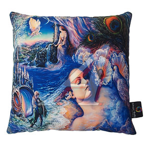 Изображение 1, CK-01102 Подушка универсальная ДЕВУШКА НА СИНЕМ (35х35см) MAGIC BALLS