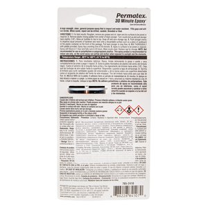 Изображение 2, 84107 Клей эпоксидный двухкомпонентный 30-минутный 25мл Crystal Clear Permapoxy PERMATEX