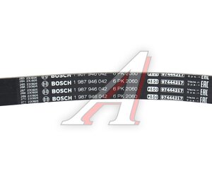 Изображение 5, 1987946042 Ремень приводной поликлиновой 6РК2060 BOSCH