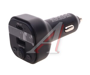 Изображение 1, BCC18 Black Устройство зарядное в прикуриватель с трансмиттером (bluetooth, hands free) черное XO