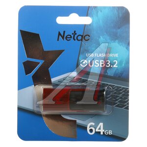 Изображение 1, NT03U182N-064G-30RE/NT03U182N-064G-32RE Карта памяти USB 64GB NETAC