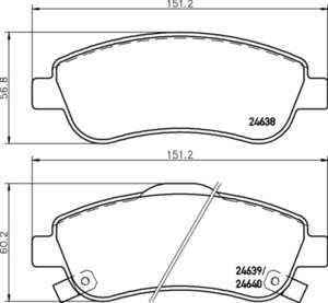 Изображение 2, MDB2939 Колодки тормозные HONDA CR-V 3 (07-) передние (4шт.) MINTEX