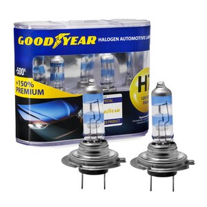 Изображение 1, GY017152 Лампа 12V H7 55W PX26d +150% бокс (2шт.) Premium GOODYEAR