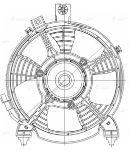 Изображение 10, LFAC1148 Вентилятор MITSUBISHI L200, Pajero Sport кондиционера электрический в сборе LUZAR