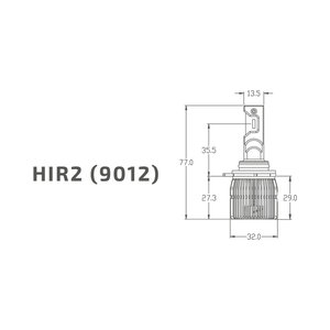 Изображение 7, DVH2K5 Лампа светодиодная 12V HIR2 PX22d бокс (2шт.) MTF