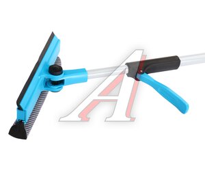 Изображение 4, WW1731 Щетка для мойки автомобиля телескопическая 92-144см губка, водосгон BLU WAY