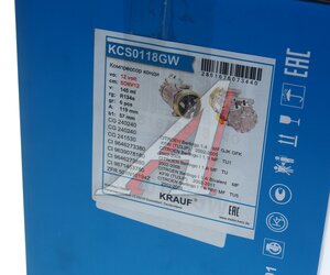 Изображение 7, KCS0118GW Компрессор CITROEN Berlingo кондиционера KRAUF
