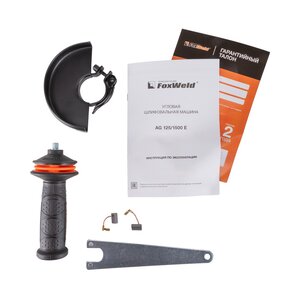 Машина углошлифовальная 1400Вт 125мм 2000-9000об/мин. FOXWELD, 8100,
                                                          фото 8 Изображение 8, AG 125/1500 E Машина углошлифовальная 1400Вт 125мм 2000-9000об/мин. FOXWELD