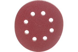Изображение 1, FIT-39666 Бумага наждачная на липучке D125 Р120 8 отверстий 5шт. FIT