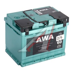 Изображение 1, 6СТ60(0) Аккумулятор AWA Malachite 60А/ч обратная полярность