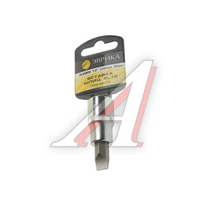 Изображение 1, ER-94302H Бита-головка 1/2" SL10 L=60мм с держателем ЭВРИКА