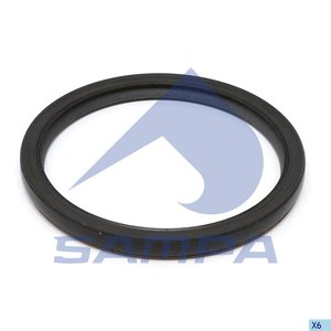 Изображение 2, 044.119 Сальник коленвала SCANIA P, G, R, T series передний (120х140х12) SAMPA