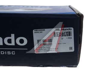 Изображение 4, MBC035369 Диск тормозной BMW 5 (F10, F18) задний (1шт.) MANDO