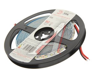 Изображение 1, LS2835 -9,6-120-12-6500K-IP20 Лента светодиодная гибкая 9.6W 5м IP20 12V холодный белый ЭРА