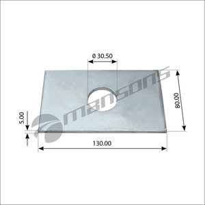 Изображение 1, 300.238 Пластина SAF сайлентблока подвески MANSONS
