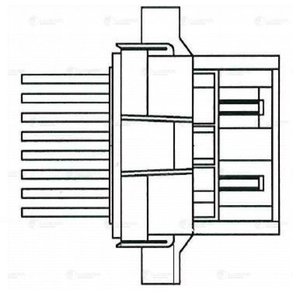 Изображение 7, LFR0550 Резистор CHEVROLET Cruze (11-) отопителя LUZAR