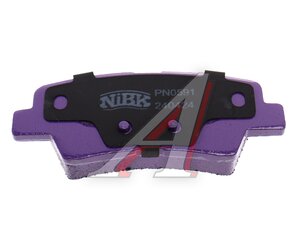 Изображение 4, PN0591 Колодки тормозные HYUNDAI Sonata (06-) задние (4шт.) NIBK