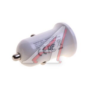Изображение 2, CC67 White Устройство зарядное в прикуриватель 2USB 12V белое XO