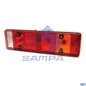 Изображение 2, 061.079 Фонарь задний IVECO левый (467х132мм) IVECO-разъем сзади SAMPA