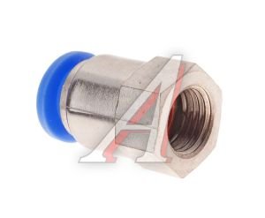 Изображение 2, PCF M12x1.25 d=10 Соединитель трубки ПВХ, полиамид d=10мм (внутренняя резьба) М12х1.25 прямой металлический