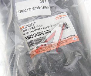 Изображение 4, 5302217LE010-1R00 Панель JAC N56, N75 (Е4) угловая правая нижняя (белая) OE