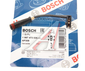 Изображение 3, 1987473036 Датчик износа тормозных колодок VW Crafter задний BOSCH