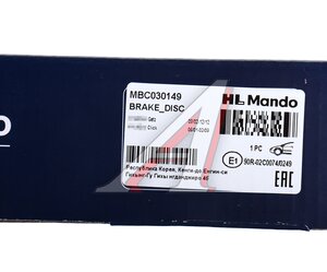 Изображение 7, MBC030149 Диск тормозной HYUNDAI Getz (02-) (R14) передний (1шт.) MANDO