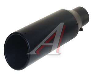 Изображение 2, HJ-254012RA-BK Насадка на глушитель d=65мм нержавеющая сталь черная TORINO