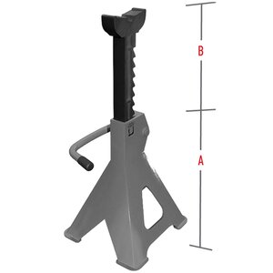 Изображение 7, GTE-TH50754 Стойка ремонтная 0.75т h=1360-2032мм высокая с ножным приводом GTE
