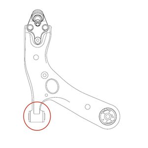 Изображение 7, GV0304 Сайлентблок HYUNDAI Sonata (07-) KIA Optima (05-) рычага переднего задний CTR