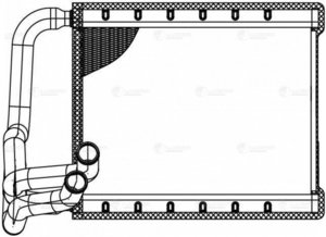 Изображение 3, LRH0842 Радиатор отопителя HYUNDAI Elantra (06-) LUZAR