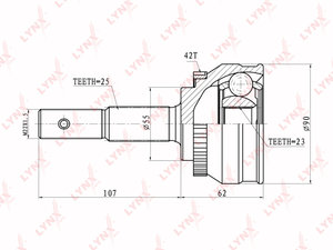 Изображение 4, MA1030R Опора амортизатора MAZDA 323 (98-04) заднего правого LYNX