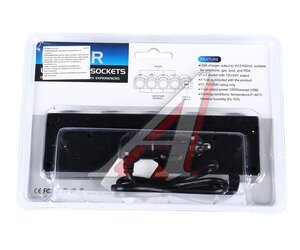 Изображение 2, NO.1504 Разветвитель прикуривателя 4-х гнездовой 12-24V 2USB IN-CAR