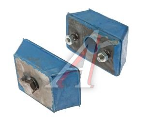 Изображение 2, 3102-1001804 Подушка ГАЗ-3102, 3302 в сборе передняя с крепежом в упаковке комплект 2шт. (синяя) Вулкан-НН