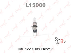 Изображение 1, L15900 Лампа 12V H3C 100W PK22d-5 LYNX