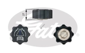 Изображение 2, RC218 Пробка радиатора PEUGEOT 206, 207, 307 GATES