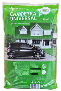 Изображение 1, 0307 Салфетка микрофибра 35х40 10шт. GRASS