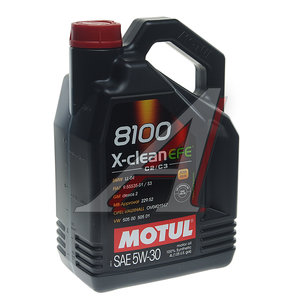 Изображение 2, 109171 Масло моторное 8100 X-CLEAN EFE 5W30 синт.4л MOTUL