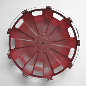 Изображение 2, МК-ПЛ-Р19 Колпак колеса R-22.5 переднего пластик (бордовый) Турбо ТТ