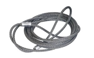 Изображение 1, ТБC43/6ПП Трос буксировочный 43т 6м стальной 22мм (петля-петля) РОМЕК