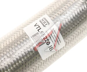 Изображение 2, VTL55220 IB Гофра глушителя 55x220 трехслойная innerbraid нержавеющая сталь МЗГС